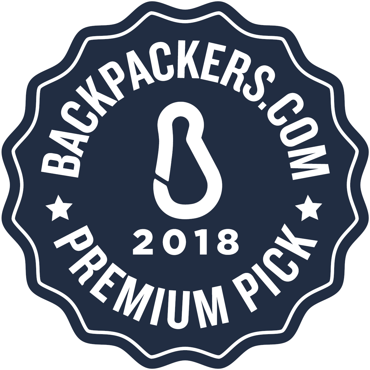 Backpackers.com Premium Pick 2018 award badge
